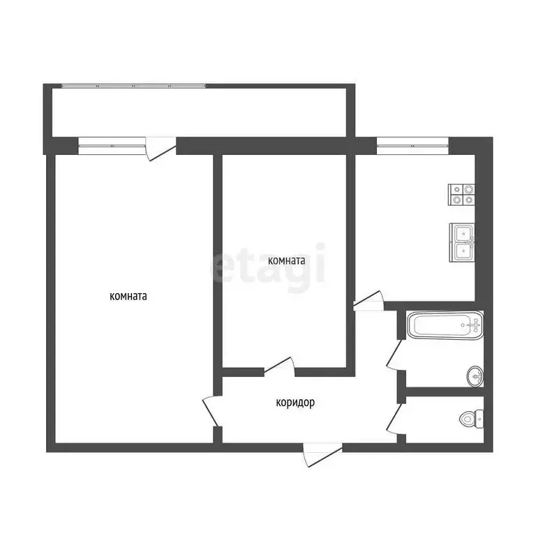 2-комнатная квартира: Ярославль, Кавказская улица, 31 (50 м) - Фото 1