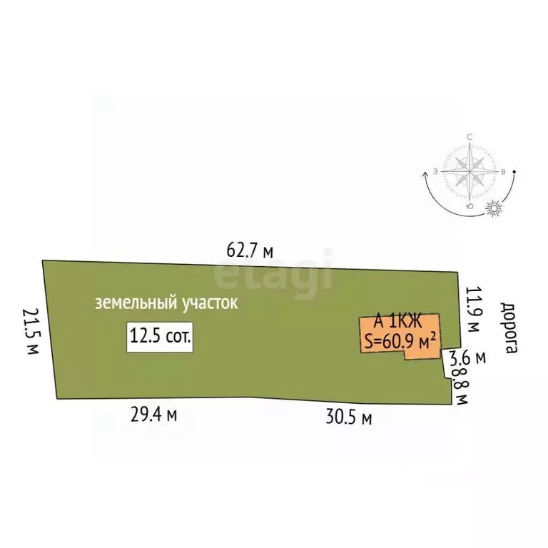 Дом в Свердловская область, Талица пос. Маян, ул. Вокзальная, 37 (61 ... - Фото 2