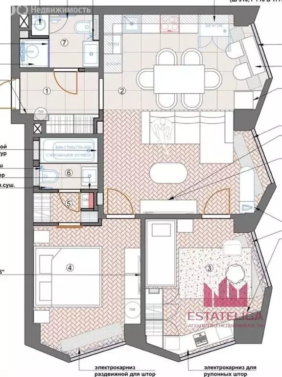 3-комнатная квартира: Москва, 2-я Хуторская улица, 34 (70.3 м) - Фото 1