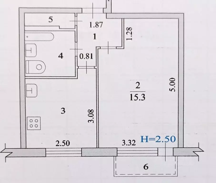1-к кв. Волгоградская область, Волжский пос. Рабочий, Большевистская ... - Фото 2