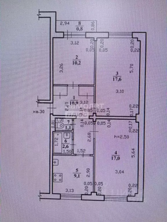 3-к кв. Забайкальский край, Чита ул. Июльская, 12 (68.5 м) - Фото 2