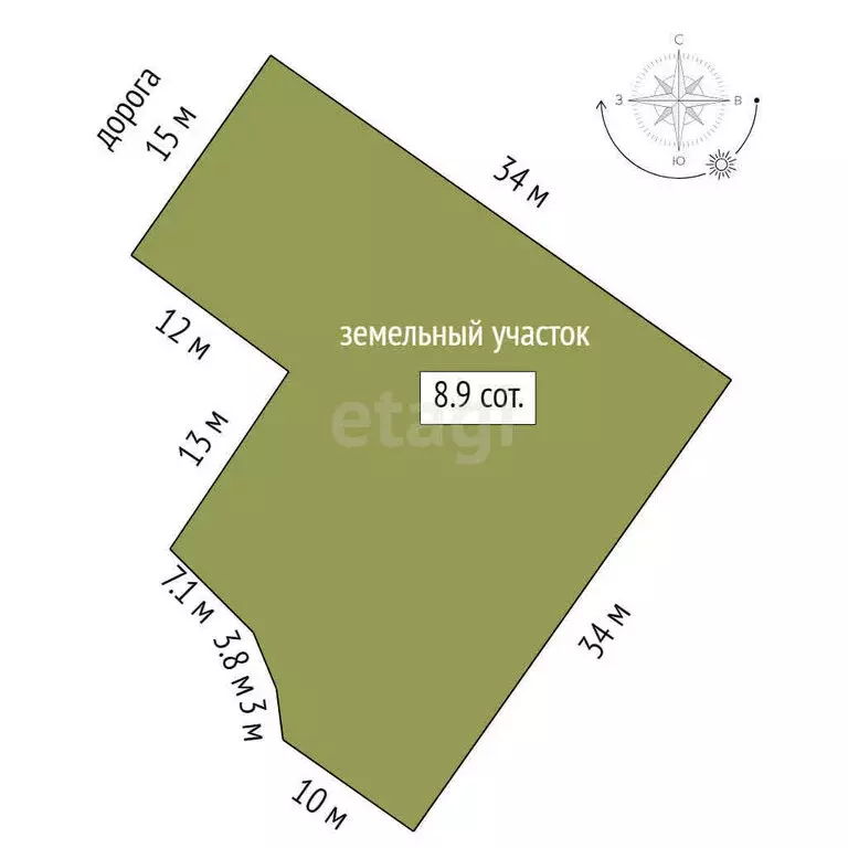 Участок в Елизово, микрорайон Садовый (8.7 м) - Фото 1