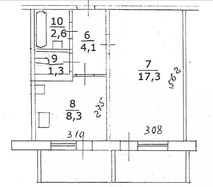 1-к кв. Кировская область, Слободской ул. Грина, 36 (33.6 м) - Фото 0