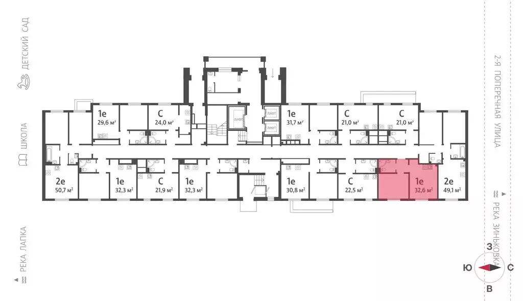 1-комнатная квартира: посёлок Ковалёво, улица Александра Разгонина, ... - Фото 2