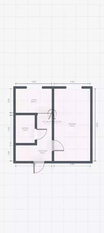1-к кв. Краснодарский край, Апшеронск Пролетарская ул. (30.3 м) - Фото 1