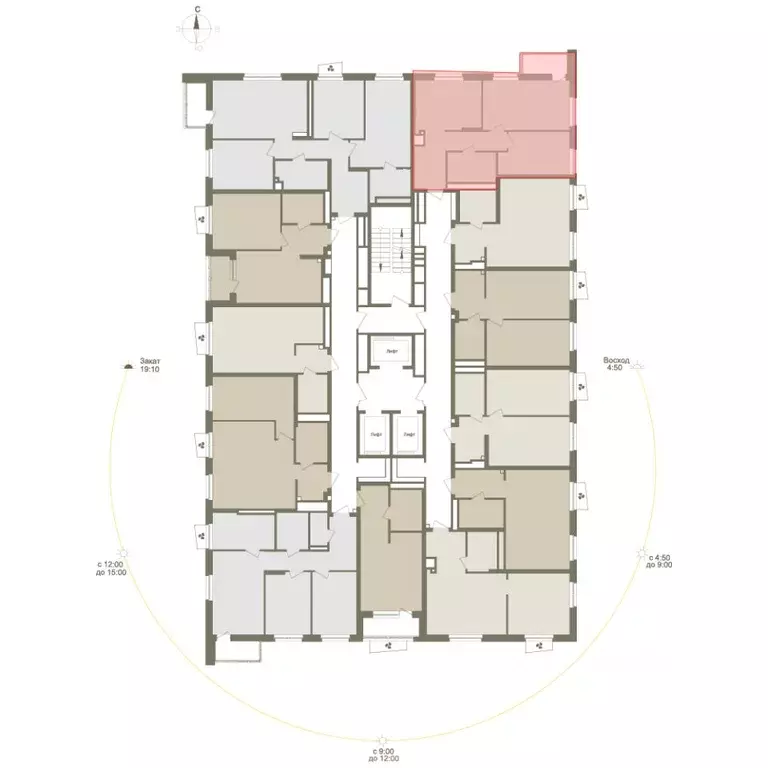 2-к кв. Башкортостан, Уфа Родина Парк жилой комплекс (55.9 м) - Фото 1