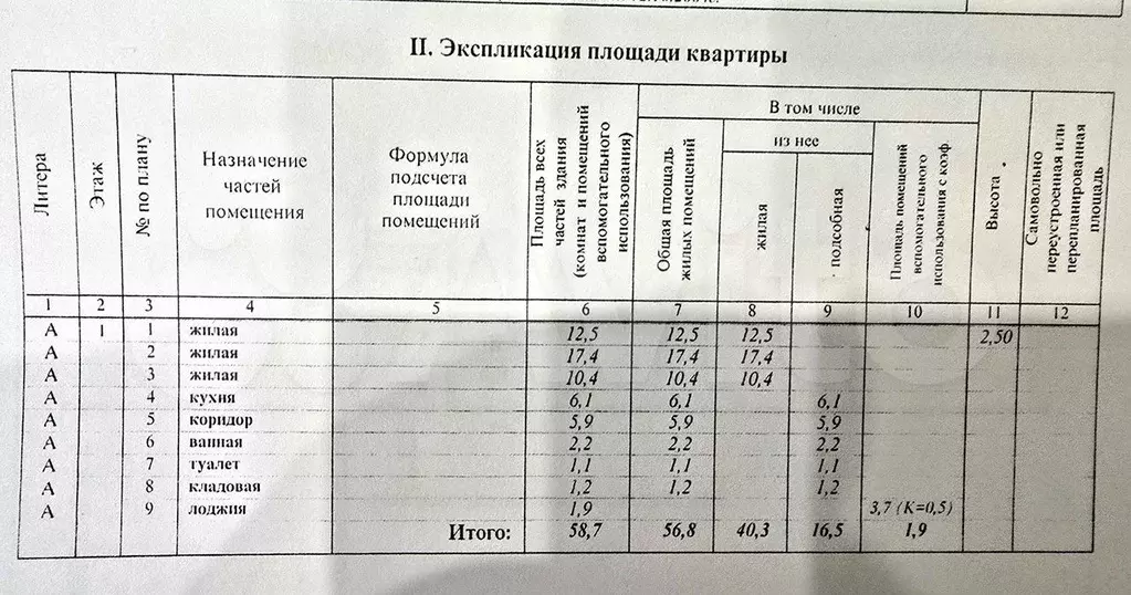 3-к. квартира, 56,8 м, 1/9 эт. - Фото 1