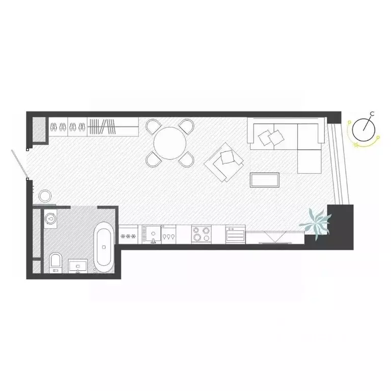 1-к кв. Приморский край, Владивосток ул. Нейбута (37.4 м) - Фото 1
