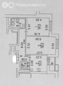 2-комнатная квартира: Москва, улица Чёрное Озеро, 8 (57.6 м) - Фото 1