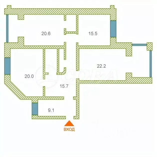 3-к кв. Тюменская область, Тюмень ул. Московский Тракт, 179к2 (112.1 ... - Фото 1