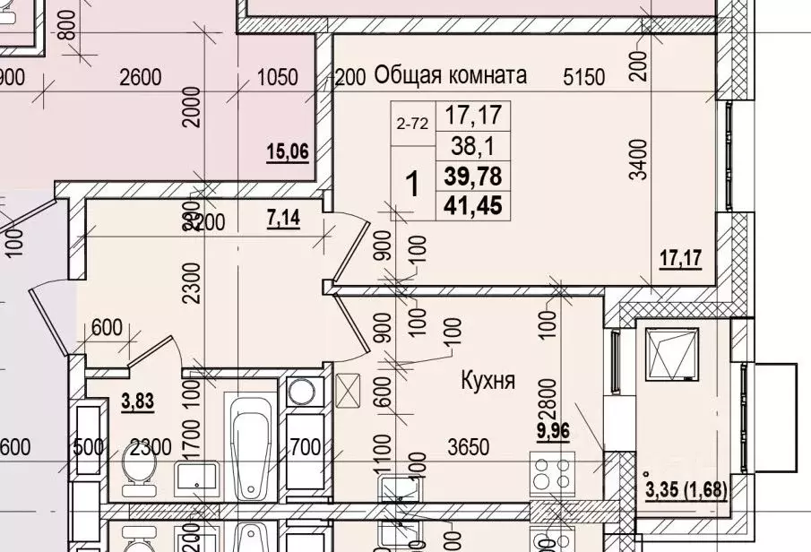 1-к кв. Саха (Якутия), Якутск ул. Чкалова, 47 (39.78 м) - Фото 1