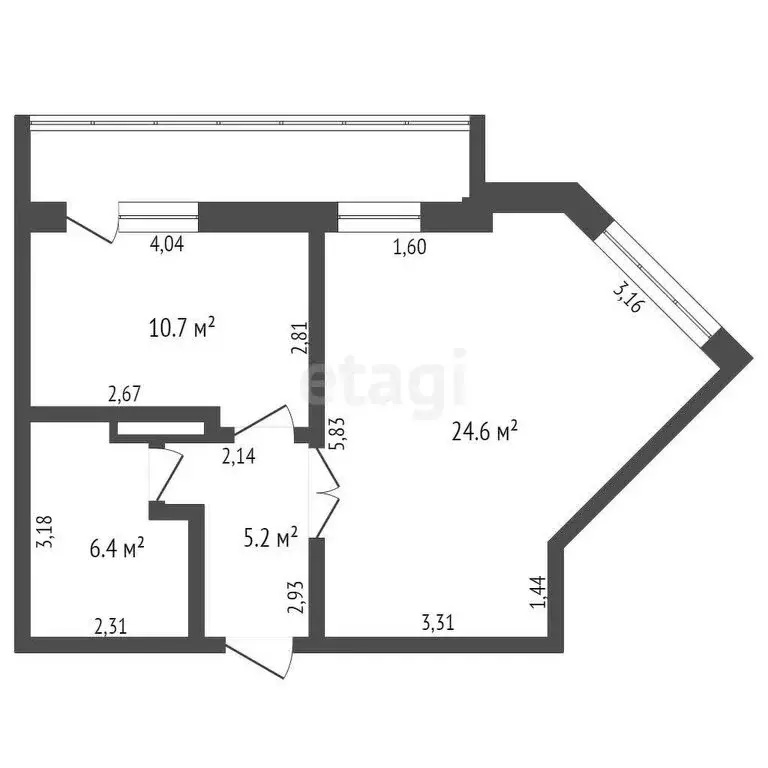 1-комнатная квартира: Кемерово, улица Дружбы, 31 (47 м) - Фото 0