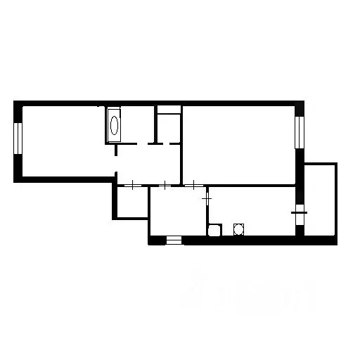 2-к кв. Башкортостан, Уфа Бакалинская ул., 19 (57.8 м) - Фото 1