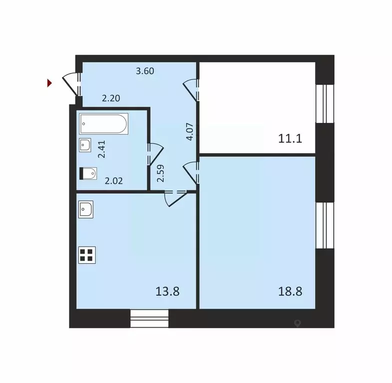 2-к кв. Владимирская область, Суздальский район, Новоалександровское ... - Фото 2