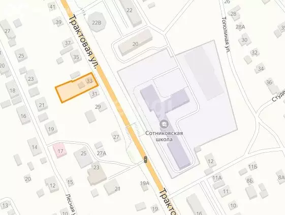 Участок в Сотниково, Трактовая улица (12.42 м) - Фото 1