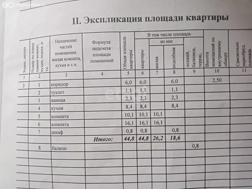 2-комнатная квартира: Северск, Коммунистический проспект, 50 (44.8 м) - Фото 1