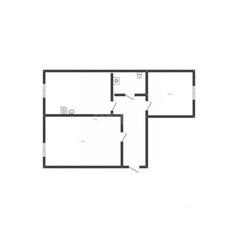 2-к кв. Иркутская область, Ангарск 106-й кв-л, 7В (42.0 м) - Фото 1