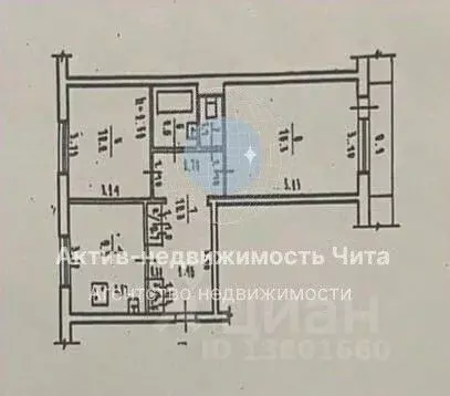2-к кв. Забайкальский край, Чита Северный мкр, 40 (51.3 м) - Фото 2