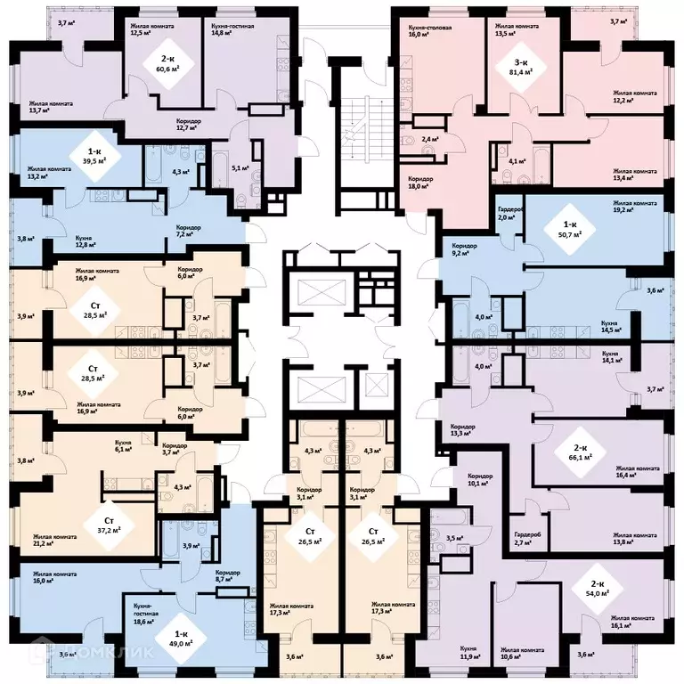 Продаётся 1-к квартира, 39.4 м - Фото 1