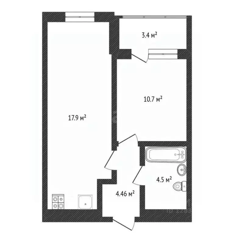 1-к кв. Нижегородская область, Нижний Новгород д. Анкудиновка, ул. ... - Фото 1