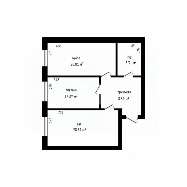 2-к кв. Дагестан, Дербент ул. Николая Гоголя, 5 (74.9 м) - Фото 2