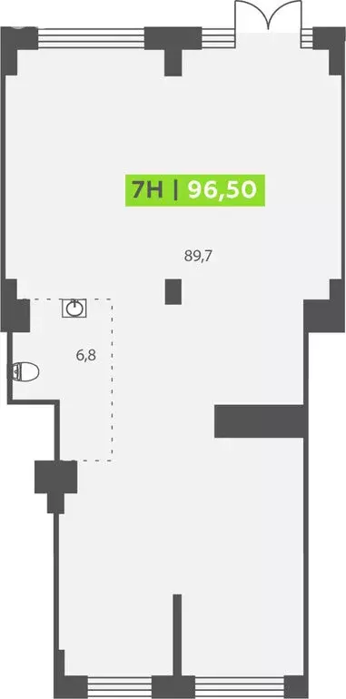 Торговая площадь (96.5 м) - Фото 1