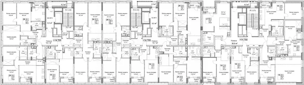 2-к кв. Нижегородская область, Нижний Новгород ул. Максима Горького, ... - Фото 2