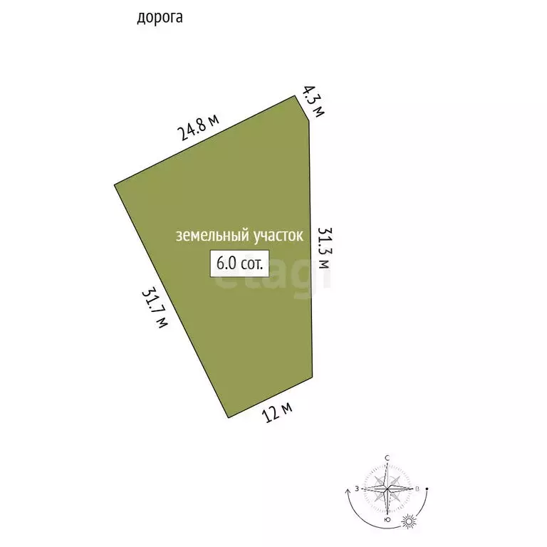 Участок в Приморский, территория ТСН Парус, Роговский переулок (6 м) - Фото 1