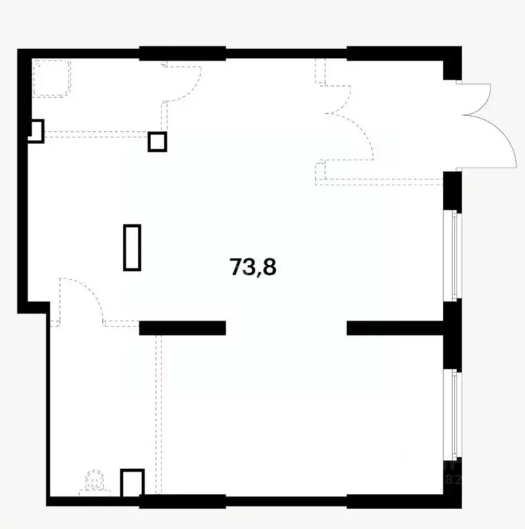 Торговая площадь в Москва Сигнальный 16 жилой комплекс, 2.1 (74 м) - Фото 2