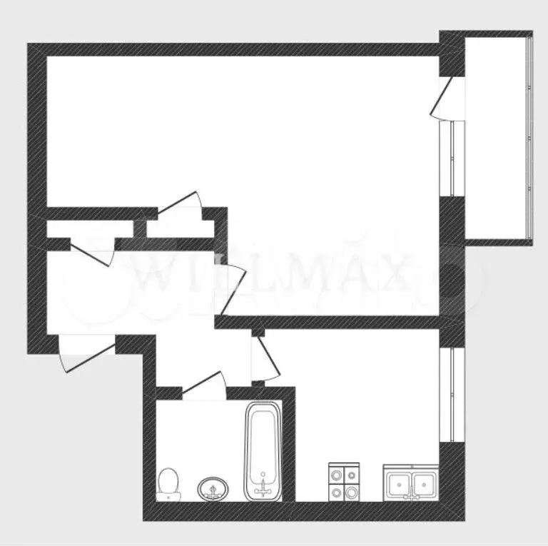 1-к. квартира, 36 м, 5/5 эт. - Фото 0