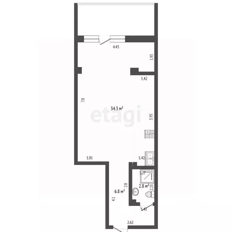 Студия Крым, Ялта муниципальный округ, Курпаты пгт ш. Алупкинское, 8Г ... - Фото 2