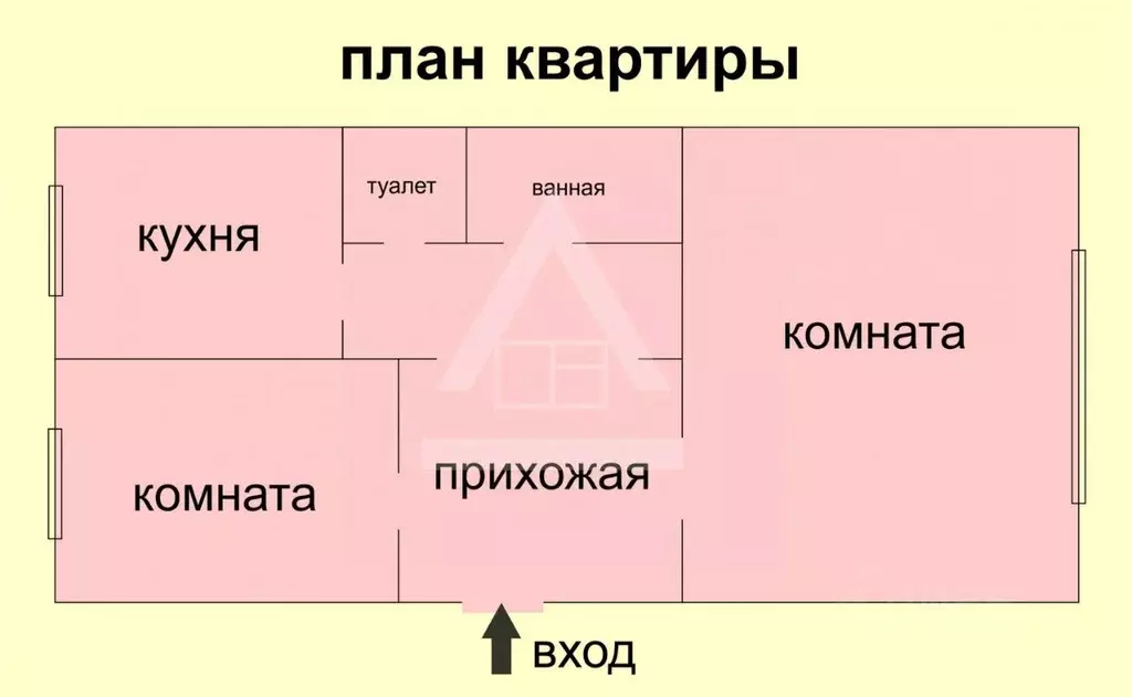 2-к кв. Челябинская область, Коркино ул. В. Терешковой, 8 (45.4 м) - Фото 1