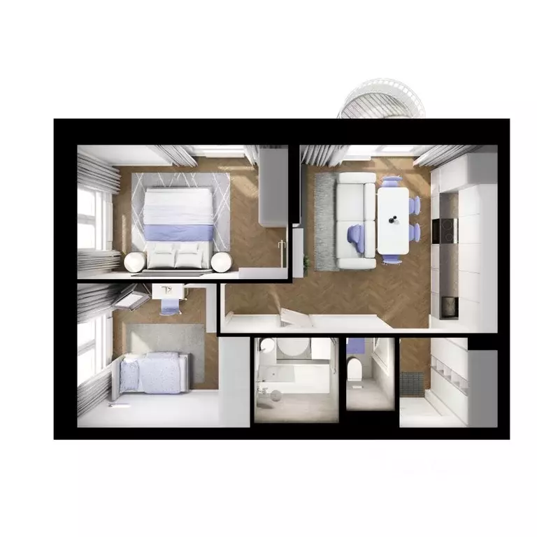 2-к кв. Московская область, Ленинский городской округ, Боброво пгт ... - Фото 1