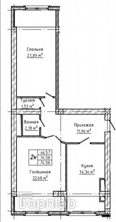 2-к. квартира, 80 м, 10/10 эт. - Фото 0