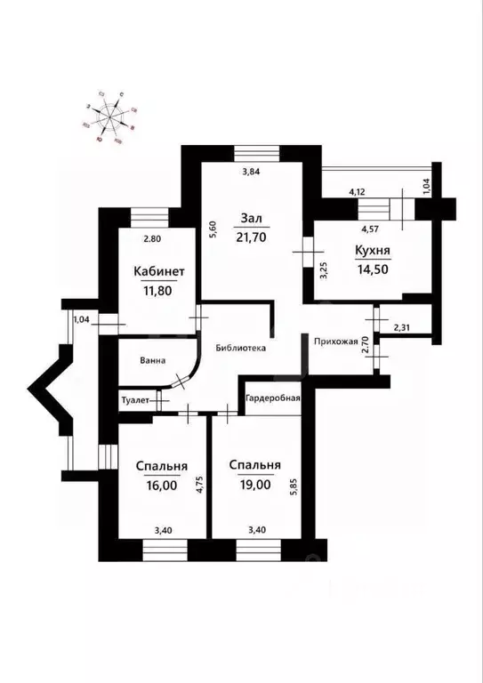 4-к кв. Чувашия, Чебоксары Ярмарочная ул., 7к1 (111.4 м) - Фото 0