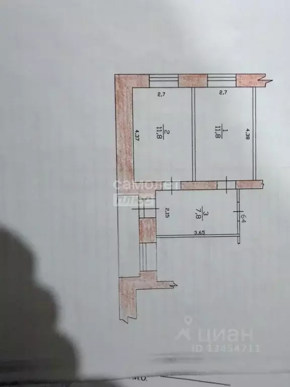2-к кв. Татарстан, Казань ул. Гудованцева, 3 (33.3 м) - Фото 2