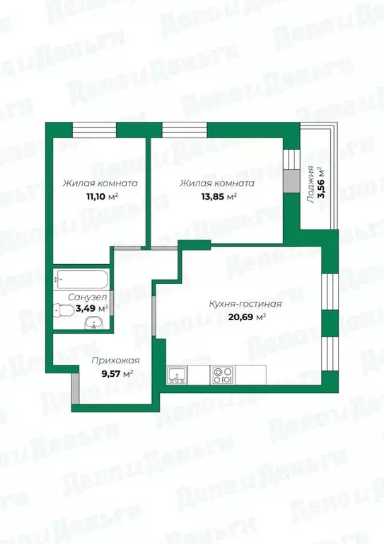 3-к кв. Кировская область, Киров ул. Володарского, 231 (60.48 м) - Фото 1