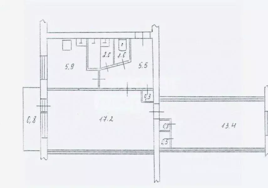 2-к кв. Карелия, Медвежьегорск ул. Максима Горького, 4 (46.1 м) - Фото 2