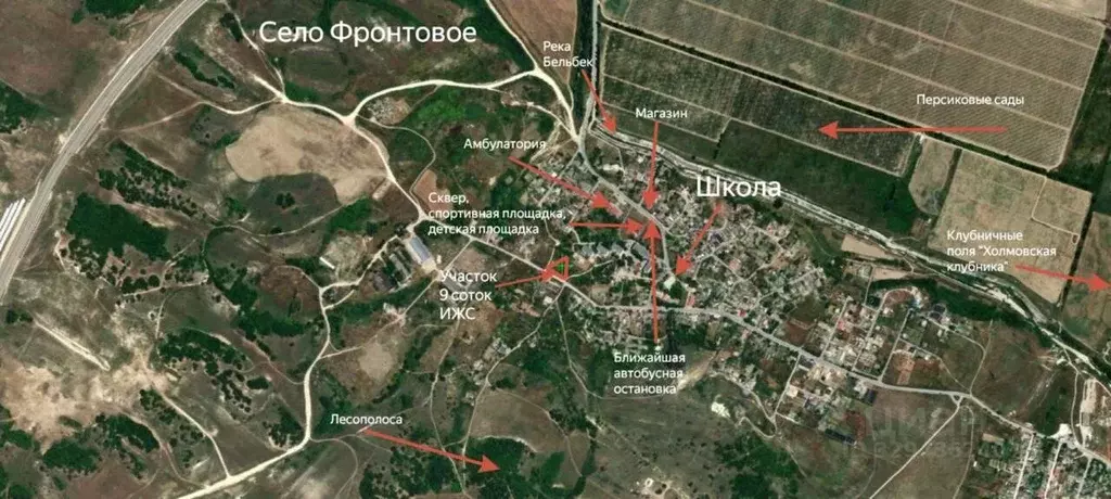 Участок в Севастополь с. Фронтовое, ул. 345-й Дивизии, 26 (9.0 сот.) - Фото 1