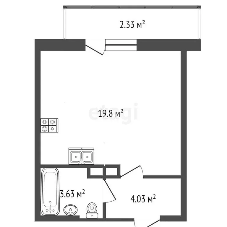 Квартира-студия: Ярославль, район Сокол, жилой комплекс Волга Парк, 4Б ... - Фото 1