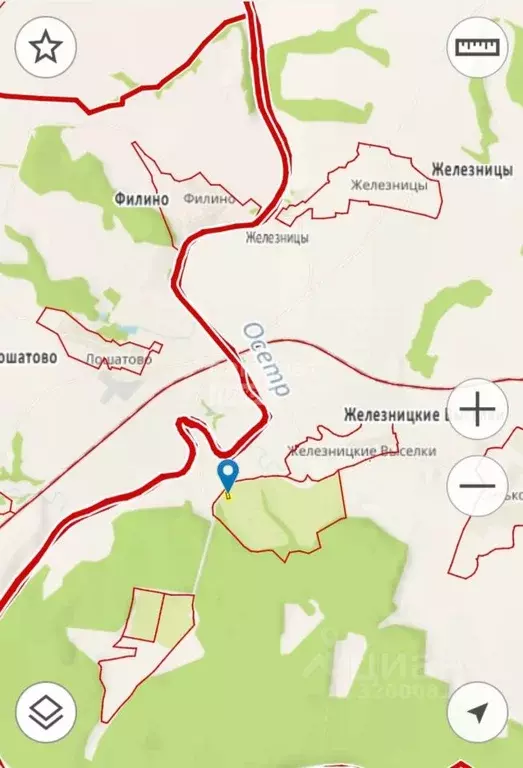 Участок в Рязанская область, Рыбновский район, Пионерское с/пос, д. ... - Фото 1