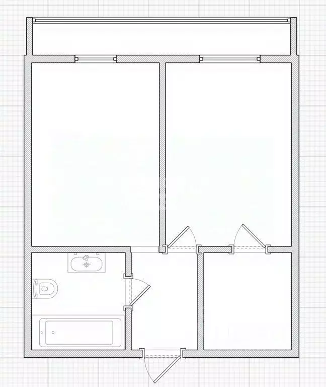 1-к кв. Омская область, Омск ул. Звездова, 127 (35.0 м) - Фото 2