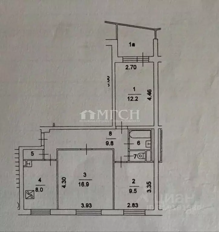 3-к кв. Москва Северный бул., 17 (60.0 м) - Фото 0