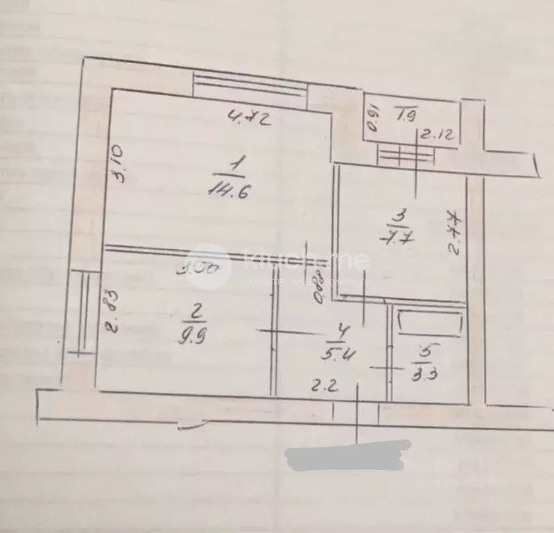 2-к кв. Татарстан, Казань Модельная ул., 10 (42.0 м) - Фото 2