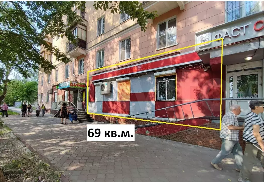 Торговое помещение с высоким трафиком, 69 м - Фото 1