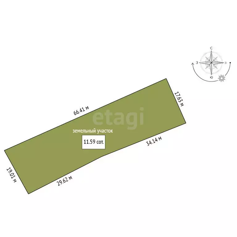 Участок в деревня Ваньковка, Полевая улица (11.59 м) - Фото 1