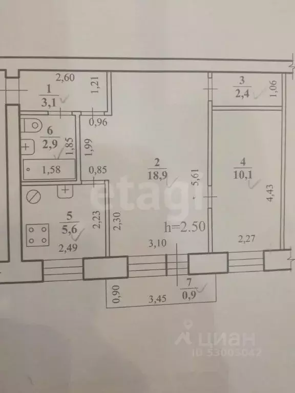 2-к кв. Забайкальский край, Чита ул. Горького, 62 (44.2 м) - Фото 2