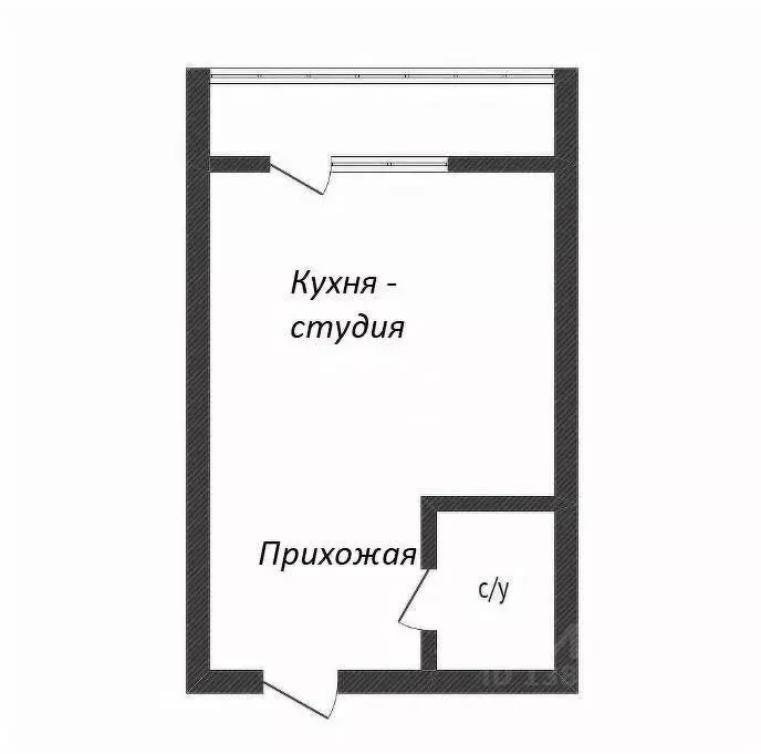 Студия Приморский край, Владивосток ул. Майора Филипова, 7 (24.9 м) - Фото 1