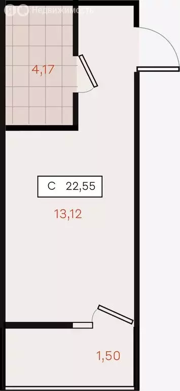 Квартира-студия: Динской район, Южно-Кубанское сельское поселение, ... - Фото 2