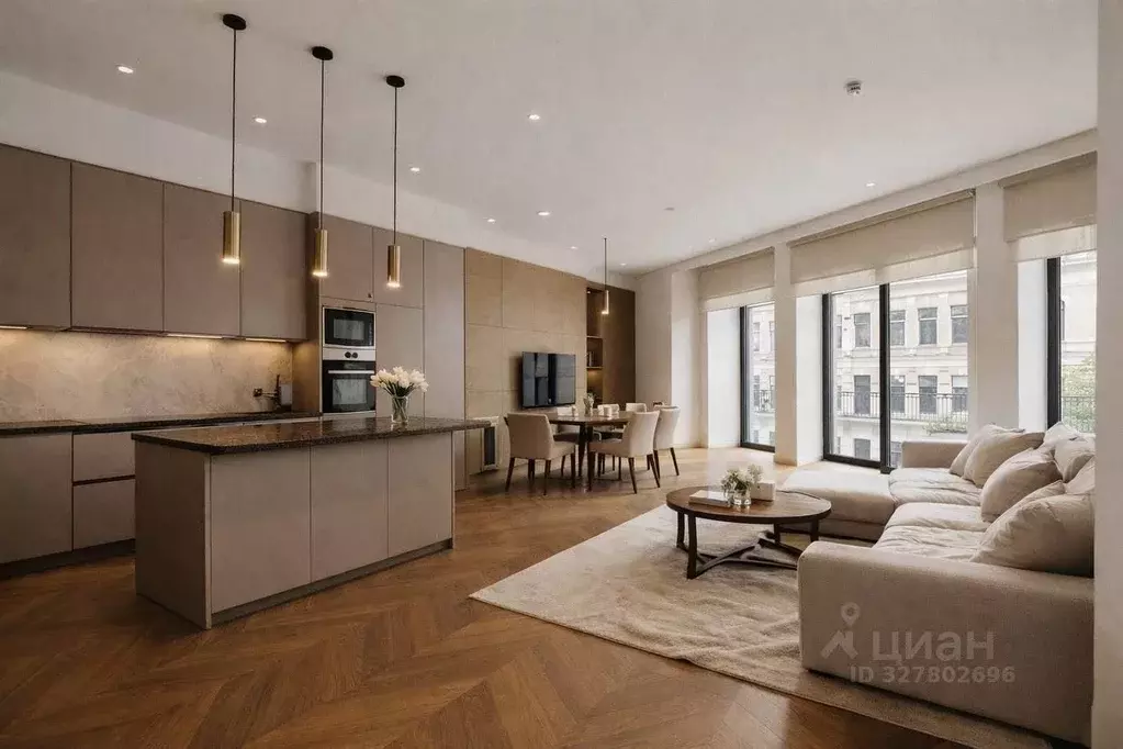 3-к кв. Москва ул. Большая Полянка, 9С1 (156.0 м) - Фото 1